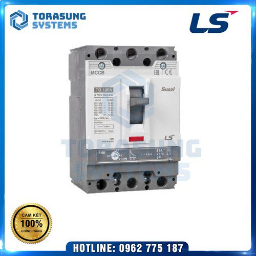 LS MCCB TD100H FTU 2P 100A